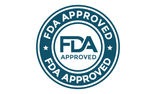 FDA Approved Logo – Nitric Boost Supplement Manufactured in an FDA-Registered Facility for Safety and Quality